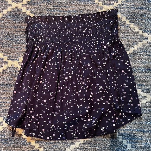 NWOT Express Size M Floral Smock Waist Skirt - Picture 5 of 5